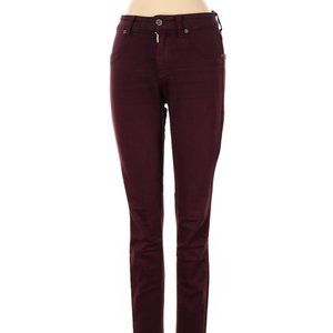 CarMar Jeans Maroon Colored Denim Skinny Leg Mid Rise Sz 25 #445